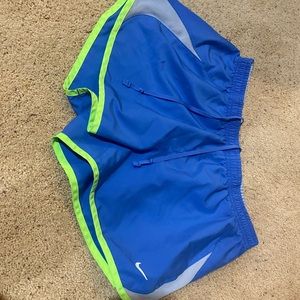 Blue nike shorts